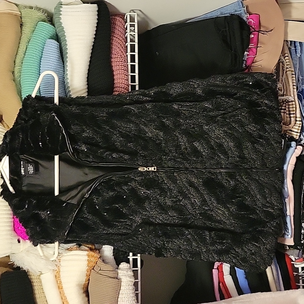 Faux fur vest